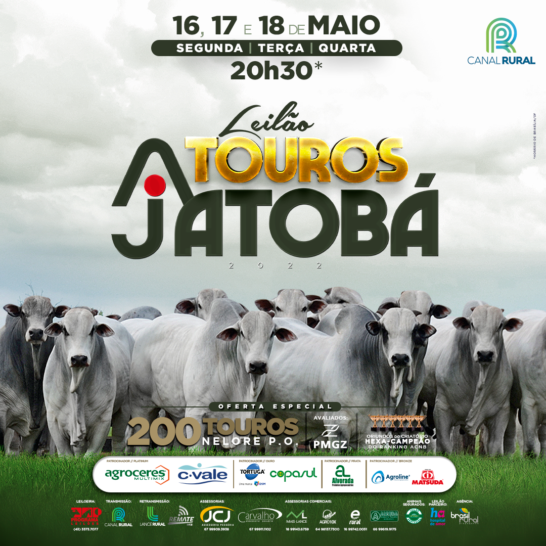 Leilão Touros Jatobá 2022 - 16 a 18 de Maio